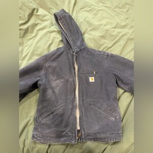 Vintage Carhartt black Sherpa-Lined Jacket